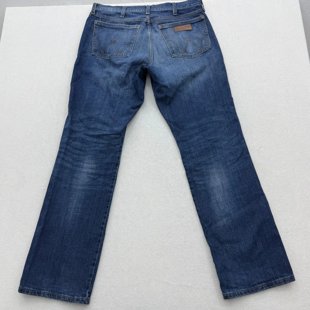 Wrangler Retro Relaxed Bootcut Jeans Mens 36x33.5 Medium Wash Denim Cowboy
